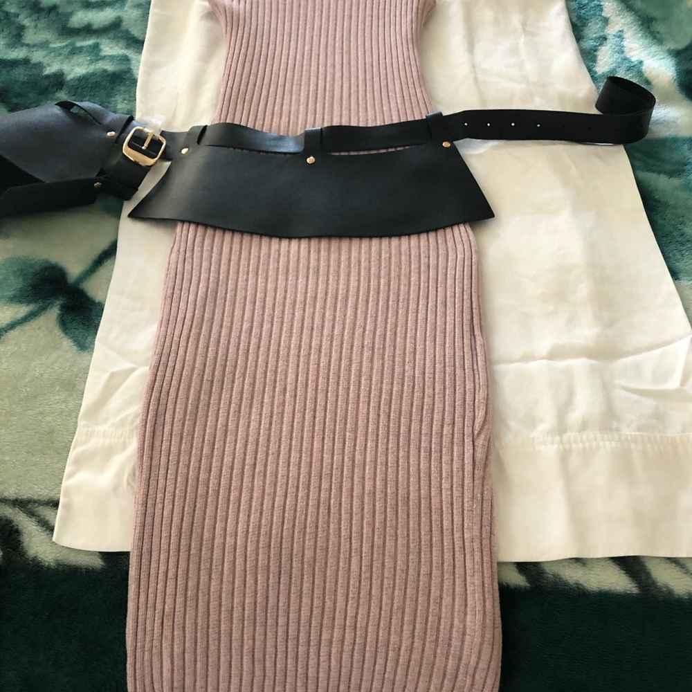 Pink tricot dress